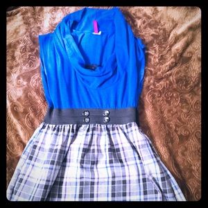Junior’s blue mini dress